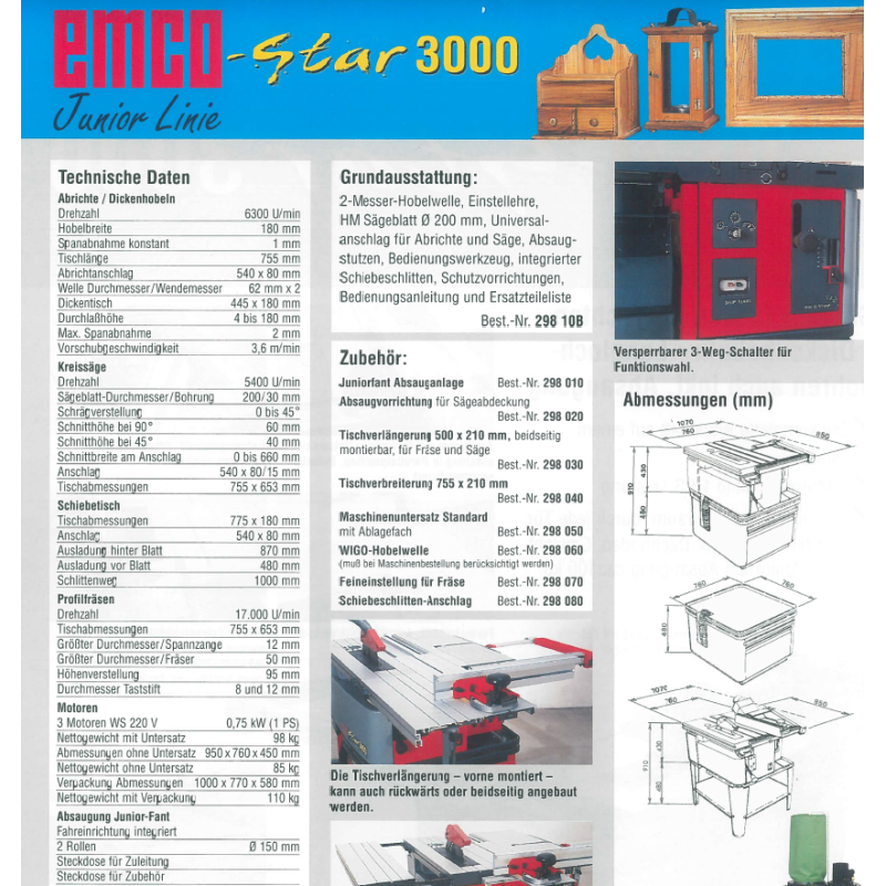 Maschinenuntersatz Standard mit Ablagefach  (STANDFÜSSEN)